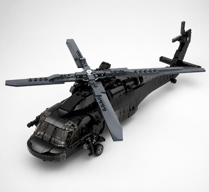 Military Black Hawk Helicopter Building Kit 692 Pieces