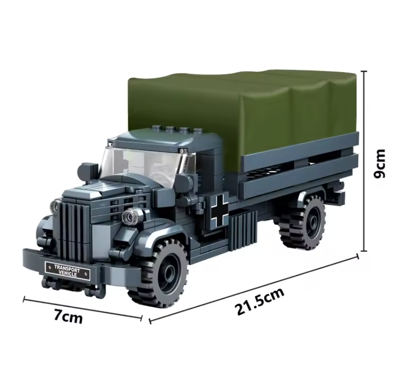 WWII Military Truck - 293 pieces