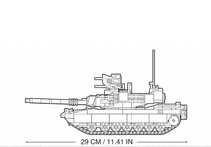 M1A2 SEP V2 Abrams Main Battle Tank – 781 pieces