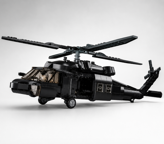 Military Black Hawk Helicopter Building Kit 692 Pieces